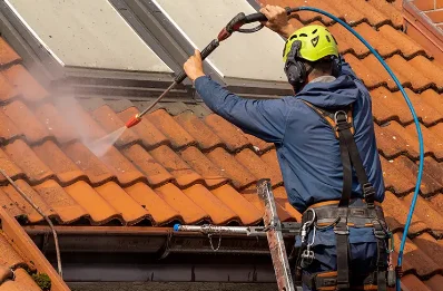 Démoussage et hydrofuge de toiture à Grandrieu